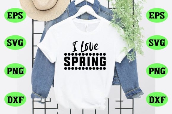 Download I Love Spring Svg T Shirt Design - Premium Bundle