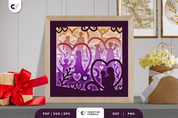 Download Mom and Son 3D Shadow Box SVG - Mom and son 3d shadow box Collection