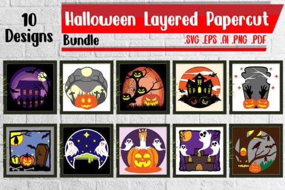 Download Bundle | Halloween Layered Papercut Svg - Premium Resources